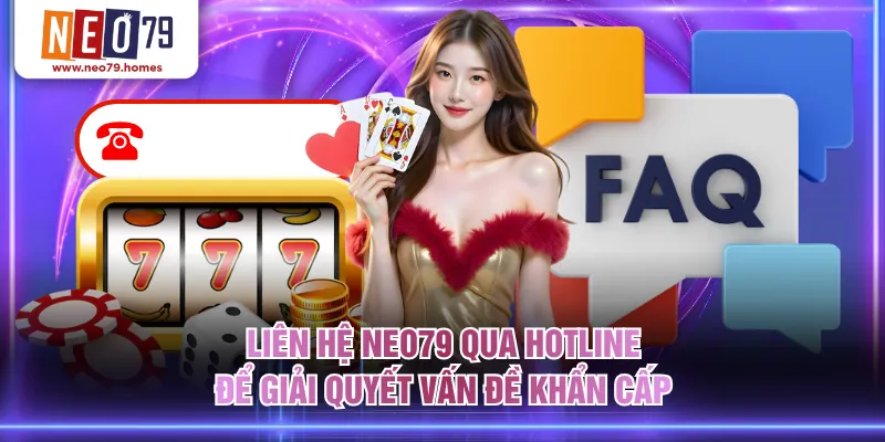 Liên hệ NEO79 qua hotline để giải quyết vấn đề khẩn cấp